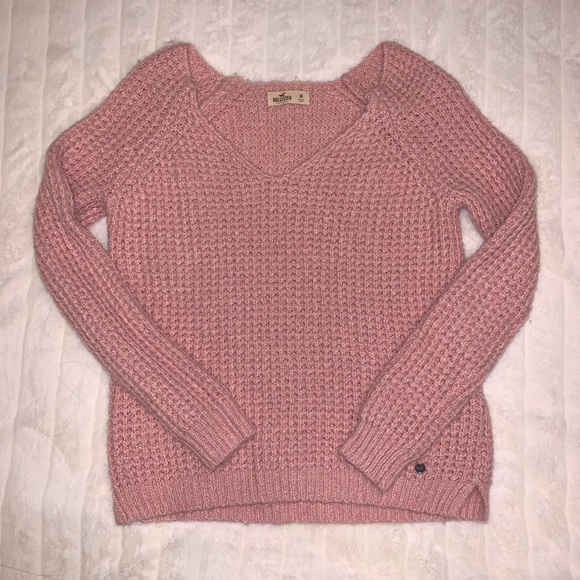 Hollister Sweaters - Hollister Neutral Pink Knit Sweater